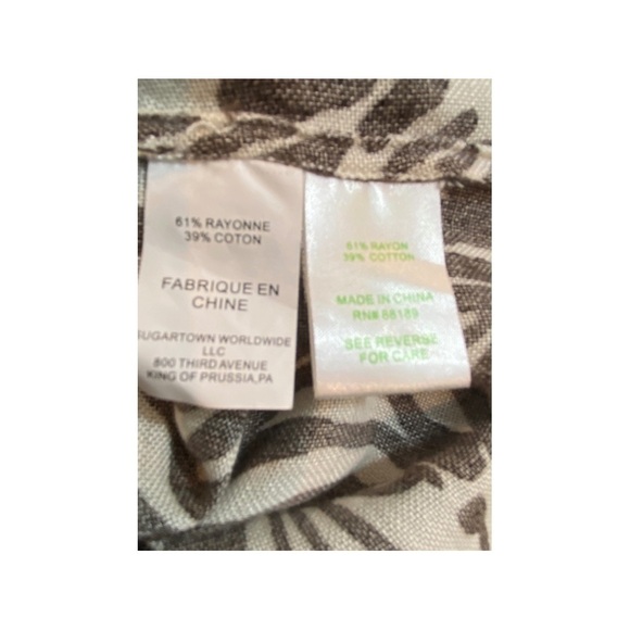 EUC Lily Pulitzer Brown & Ivory Tunic - Picture 7 of 8